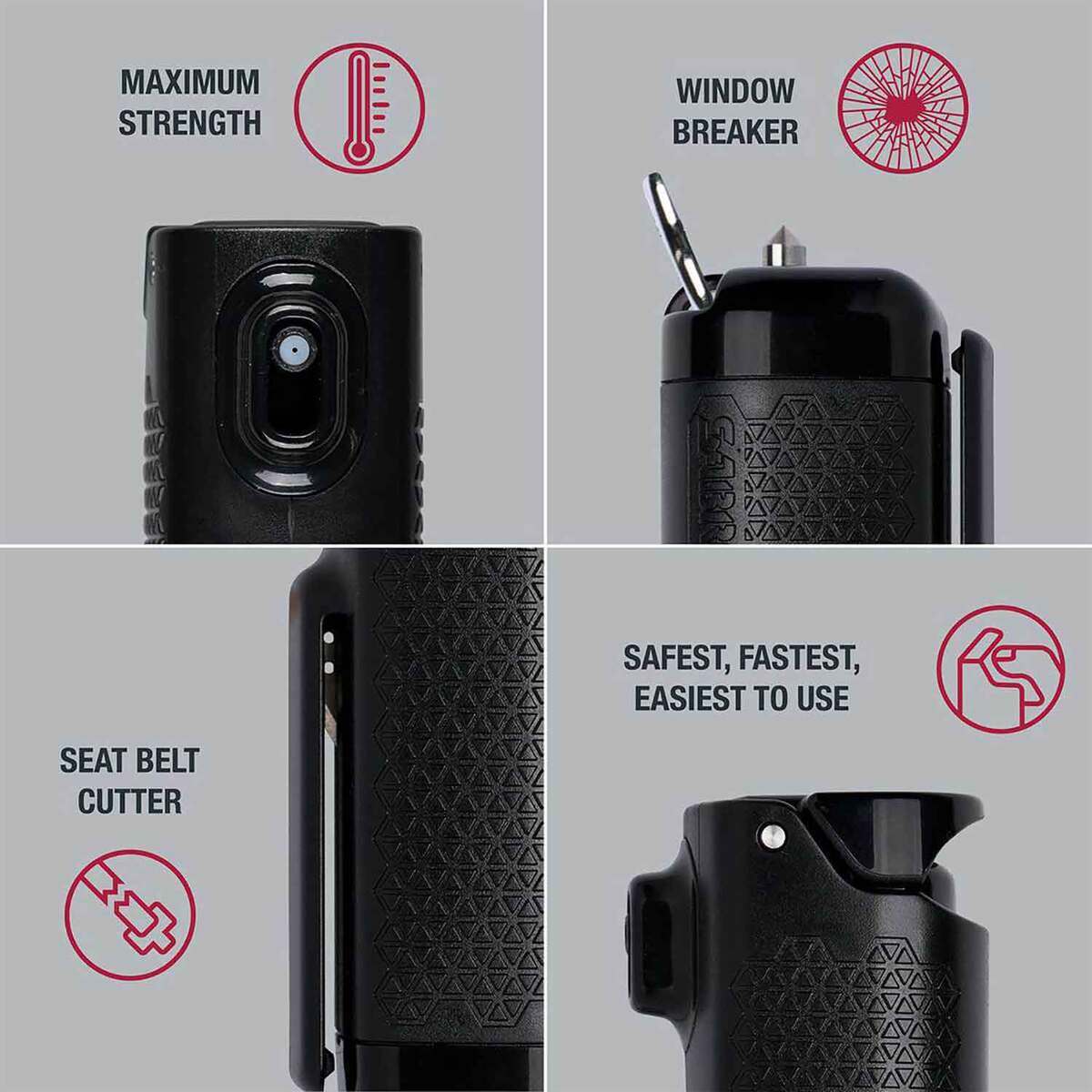 SABRE Safe Escape 3-in-1 Pepper Spray with Seat Belt Cutter & Window Breaker SABRE Safe Escape 3-in-1 Pepper Spray with Seat Belt Cutter & Window Breaker