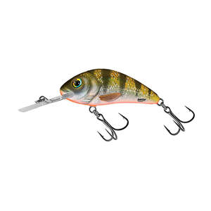 Salmo Rattlin Hornet Floating Crankbait - Yellow Holo Perch, 3/16oz, 1-3/4in, 6-12ft