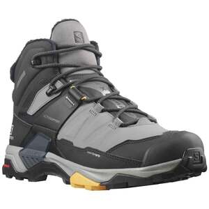 Salomon Men's X Ultra 4 Winter Thinsulate ClimaSalomon Waterproof Mid Hiking Boots - Quiet Shade - Size 11.5