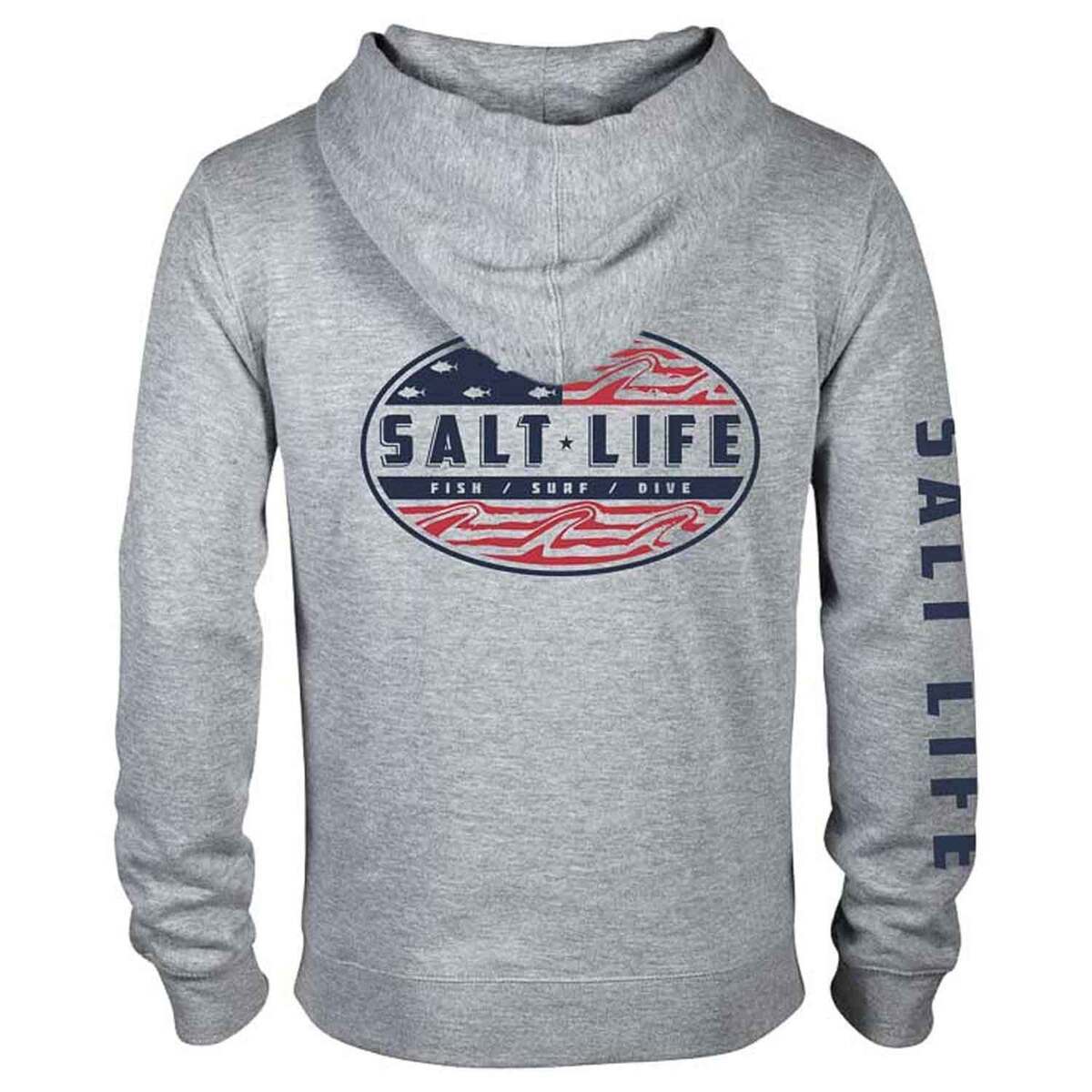 Salt Life Men's Amerifinz Casual Hoodie Salt Life Men's Amerifinz Casual Hoodie