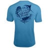 Salt Life Men's Big Slam Performance Pocket Short Sleeve Shirt - Malibu Blue - L - Malibu Blue L