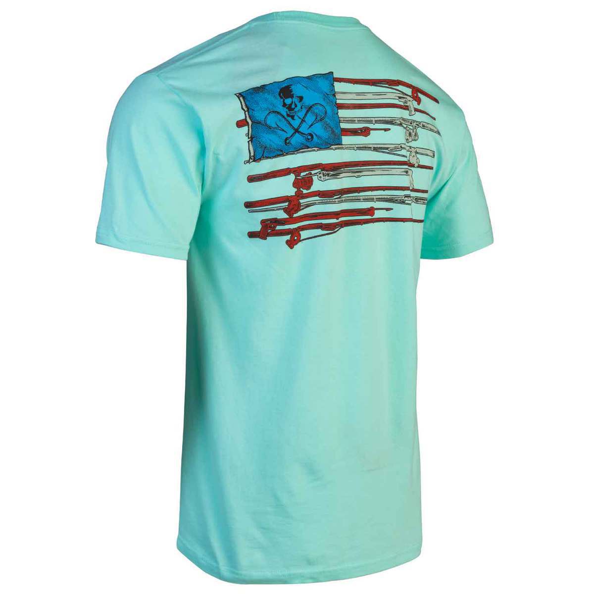 Salt Life Men's Fisherman's Glory Short Sleeve Shirt - Teal - M - Teal M Salt Life Men's Fisherman's Glory Short Sleeve Shirt - Teal - M - Teal M