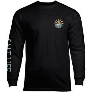 Salt Life Men's Rising Sun Rays Long Sleeve Shirt - Black - M