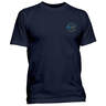 Salt Life Men's Salty Hour Short Sleeve Shirt - Navy - L - Navy L