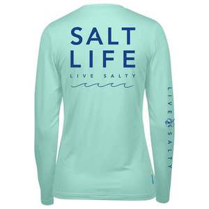 Salt Life Women's Fin N Wave Long Sleeve Fishing Shirt