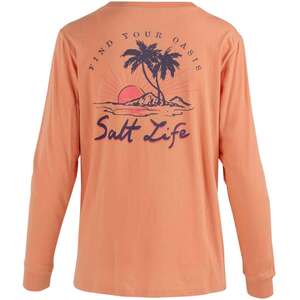 Salt Life Women's Find Your Oasis Long Sleeve Casual Shirt