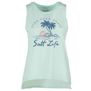 Salt Life Women's Find Your Oasis Sleeveless Casual Shirt