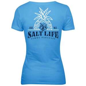 Salt Life Women's Pineapple Resort Short Sleeve Casual Shirt