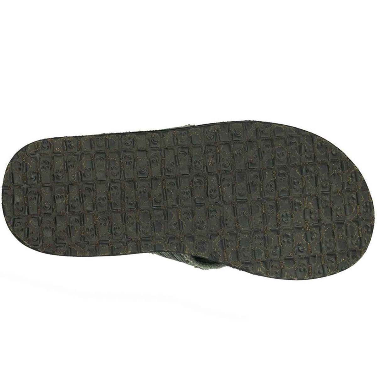 Sanuk Men's Fraid Not Flip Flops - Charcoal - Size 8 - Charcoal 8 Sanuk Men's Fraid Not Flip Flops - Charcoal - Size 8 - Charcoal 8