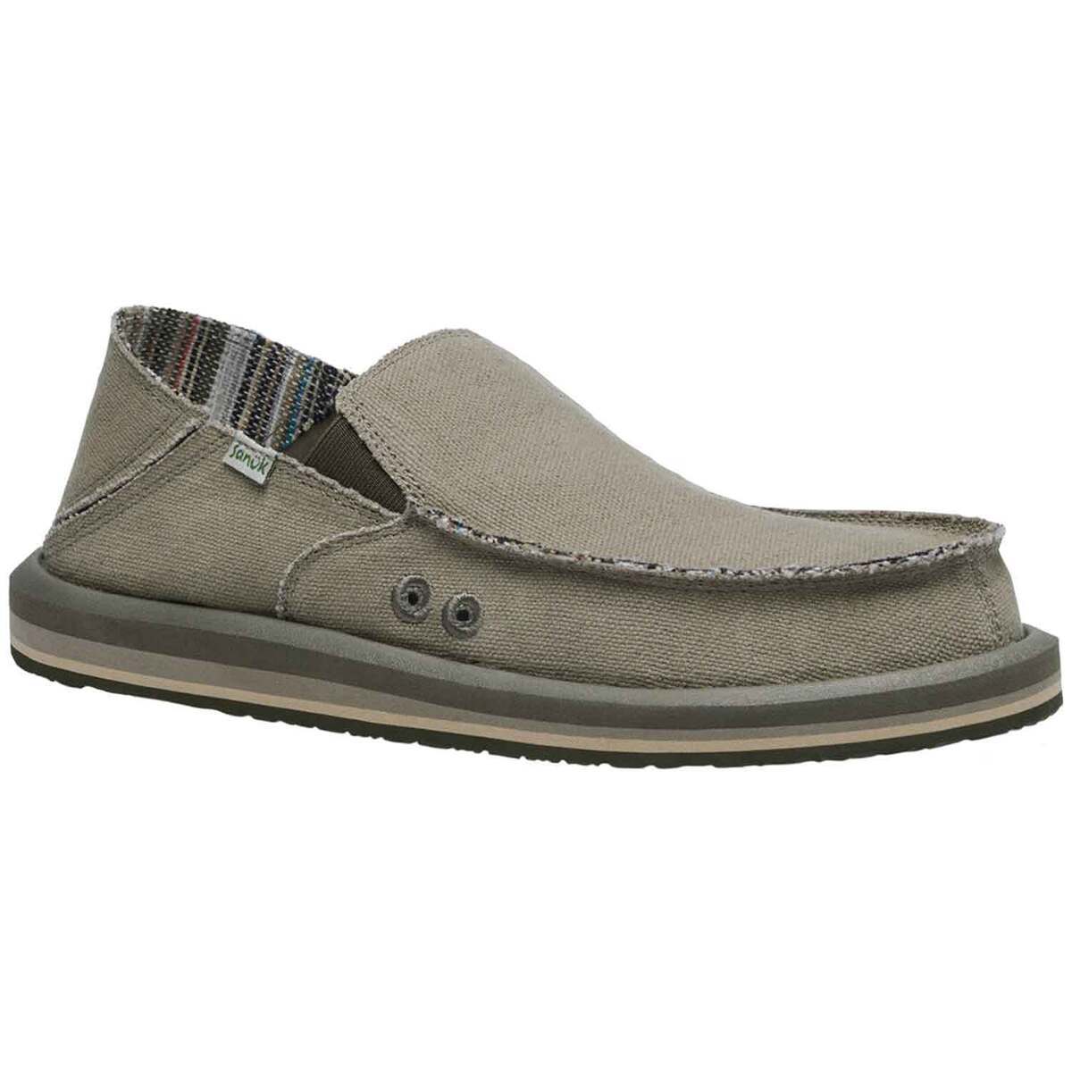 Sanuk Mens Sanuk Men's Donny Hemp Two-Tone Loafer Loafers Slip