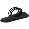 Sanuk Women's Yoga Salty Flip Flops - Black - Size 6 - Black 6