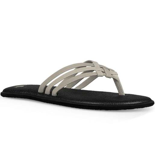 Sanuk Women's Yoga Salty Flip Flops - Natural 7