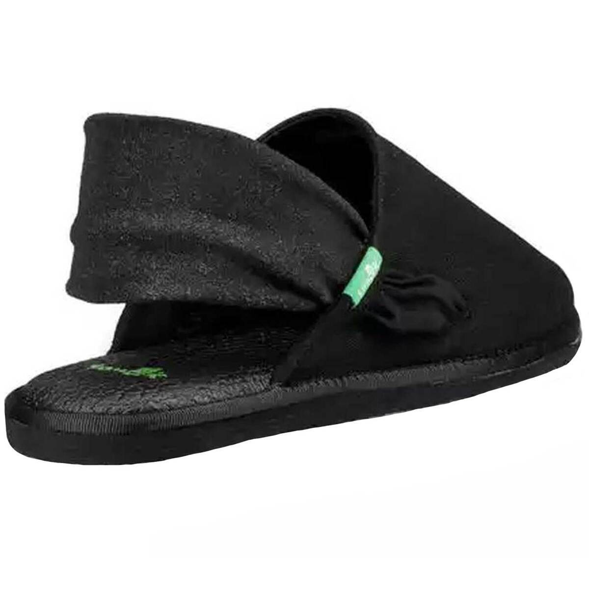 Sanuk Women's Yoga Sling Cruz Closed Toe Sandals - Black - Size 8 - Black 8 Sanuk Women's Yoga Sling Cruz Closed Toe Sandals - Black - Size 8 - Black 8