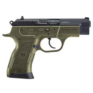 Sar USA B6C 9mm Luger 3.8in OD Green/Black Pistol - 13+1 Rounds