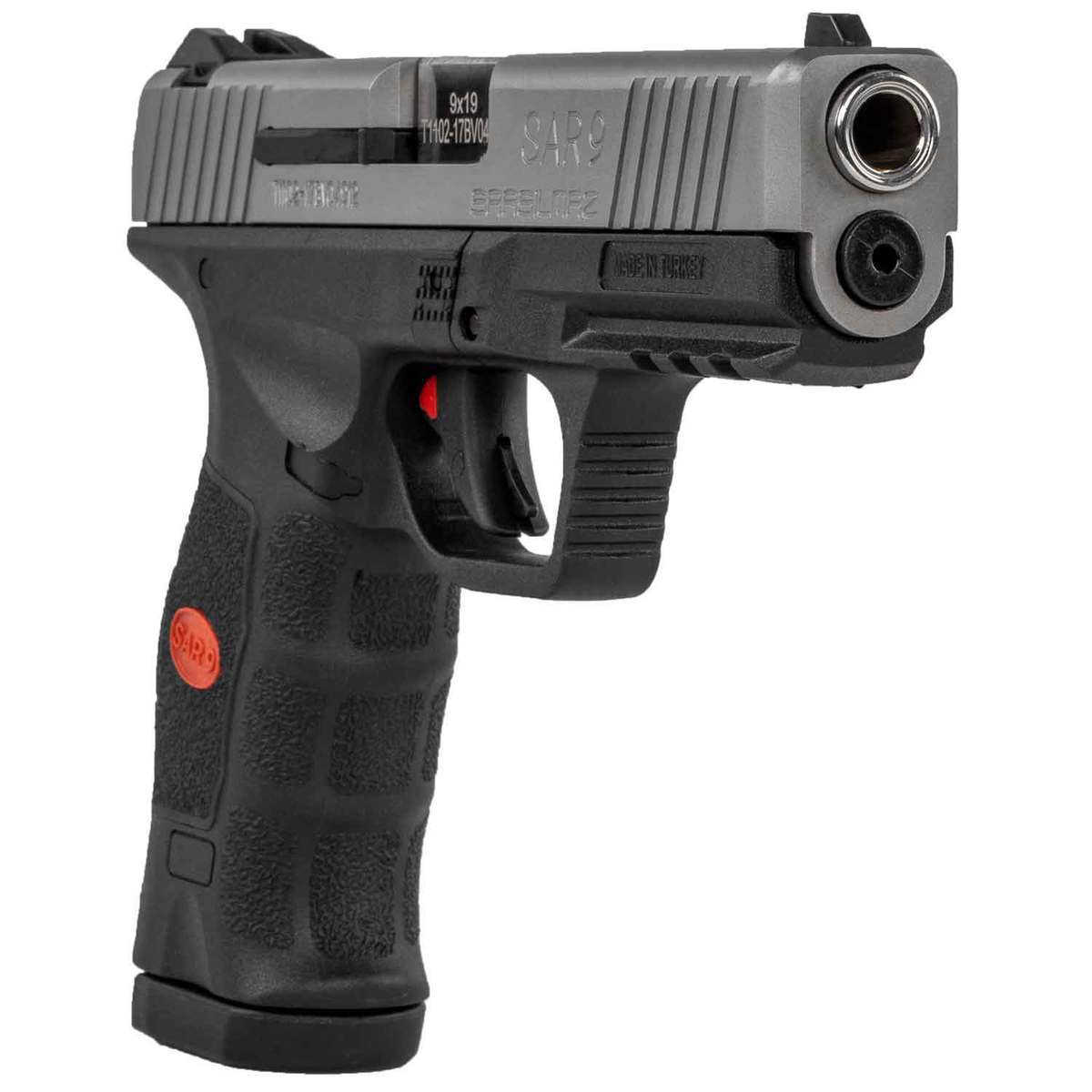 Sar USA SAR9 9mm Luger 4.4in Black/Stainless Pistol 17+1 Rounds