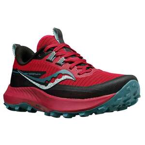 Saucony Women's Peregrine 13 Low Trail Running Shoes - Berry/Mineral - Size 6