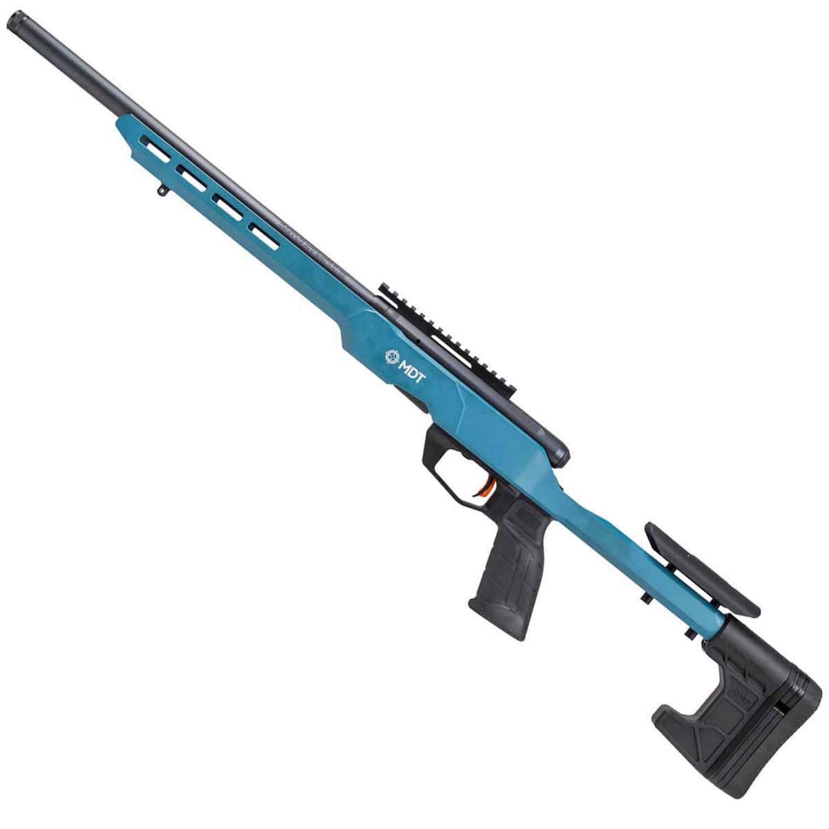 Savage B22 Precision Blue Titanium/Black Bolt Action Rifle - 22 Long Rifle - 18in - Blue Titanium/Matte Black Savage B22 Precision Blue Titanium/Black Bolt Action Rifle - 22 Long Rifle - 18in - Blue Titanium/Matte Black