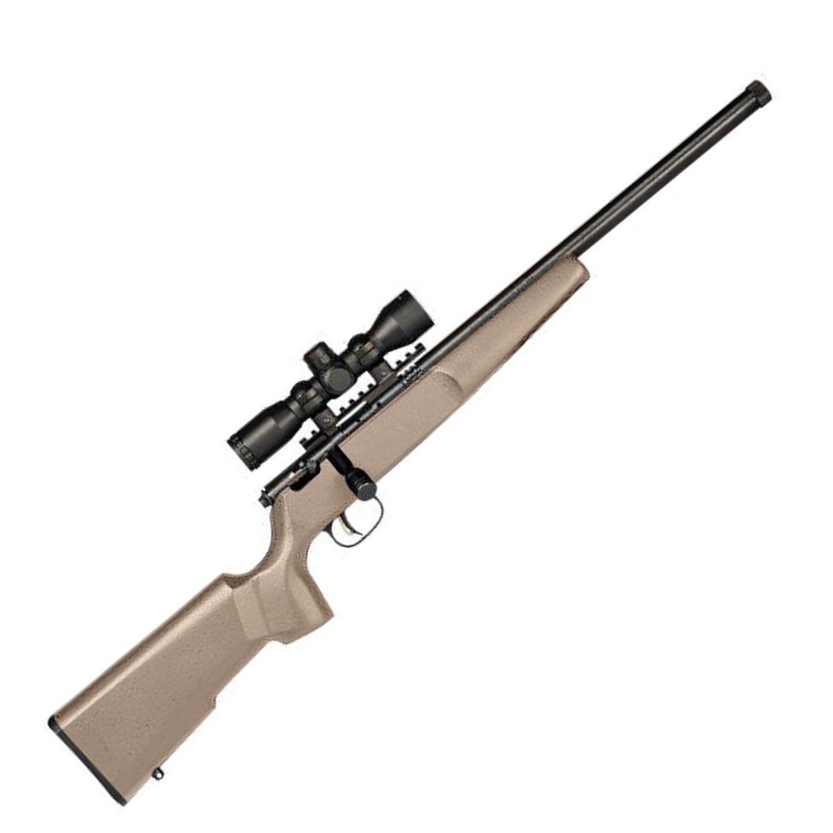 Savage Rascal Target XP Black/Flat Dark Earth Bolt Action Rifle - 22 ...