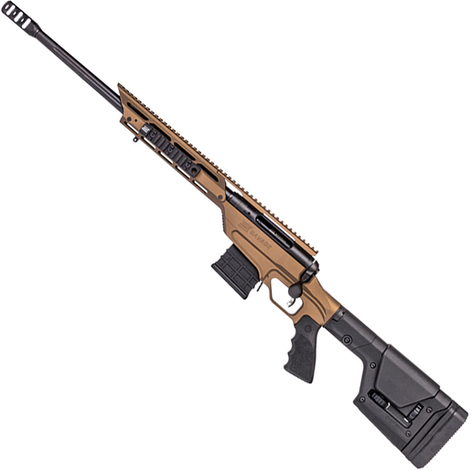 Savage Arms 10/110BA Stealth Evolution Matte Black Left Hand Bolt Action Rifle - 5.56 mm NATO - 20in - Bronze Cerakote image