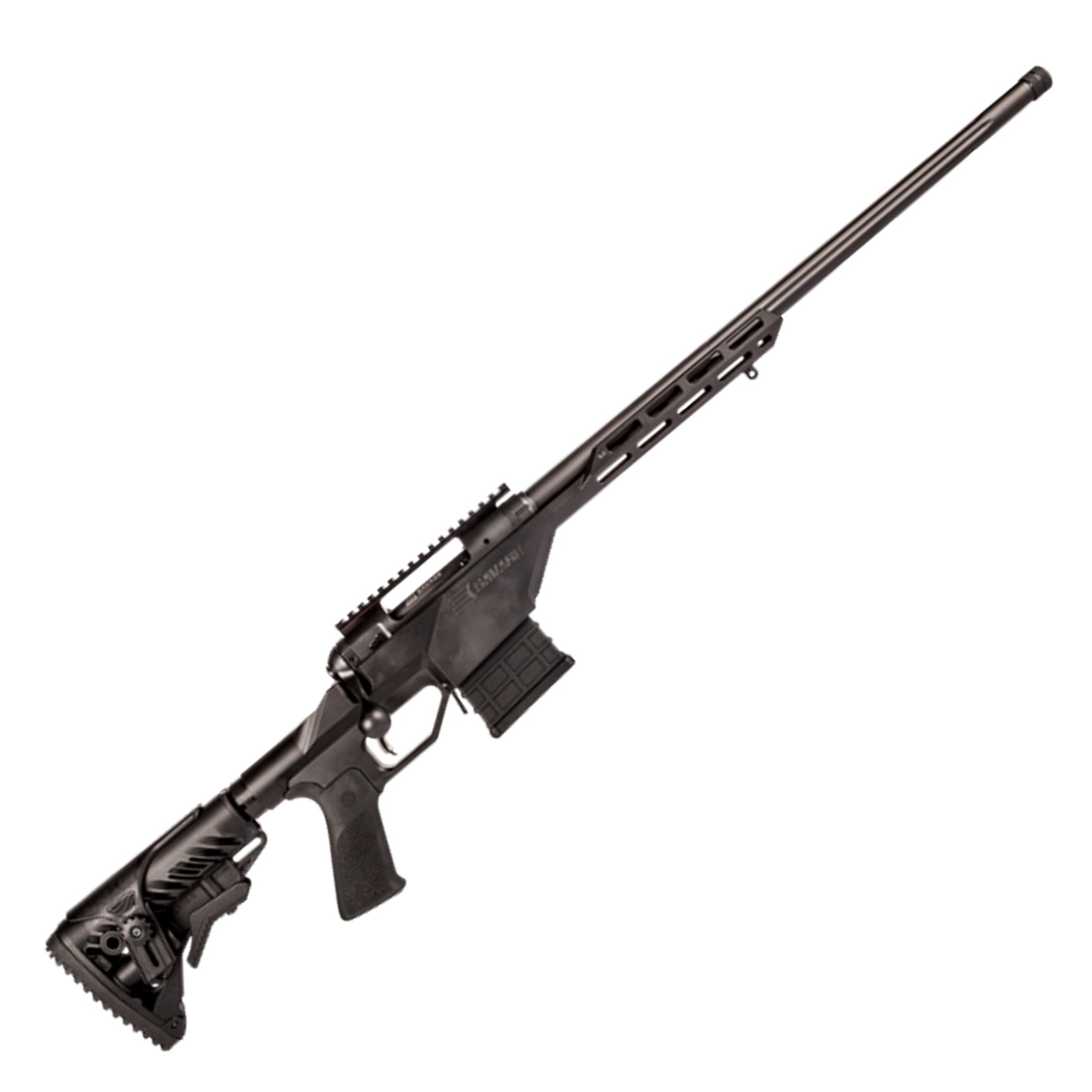 Savage 10BA Stealth Black Bolt Action Rifle - 6.5 Creedmoor - 24in - Black Savage 10BA Stealth Black Bolt Action Rifle - 6.5 Creedmoor - 24in - Black