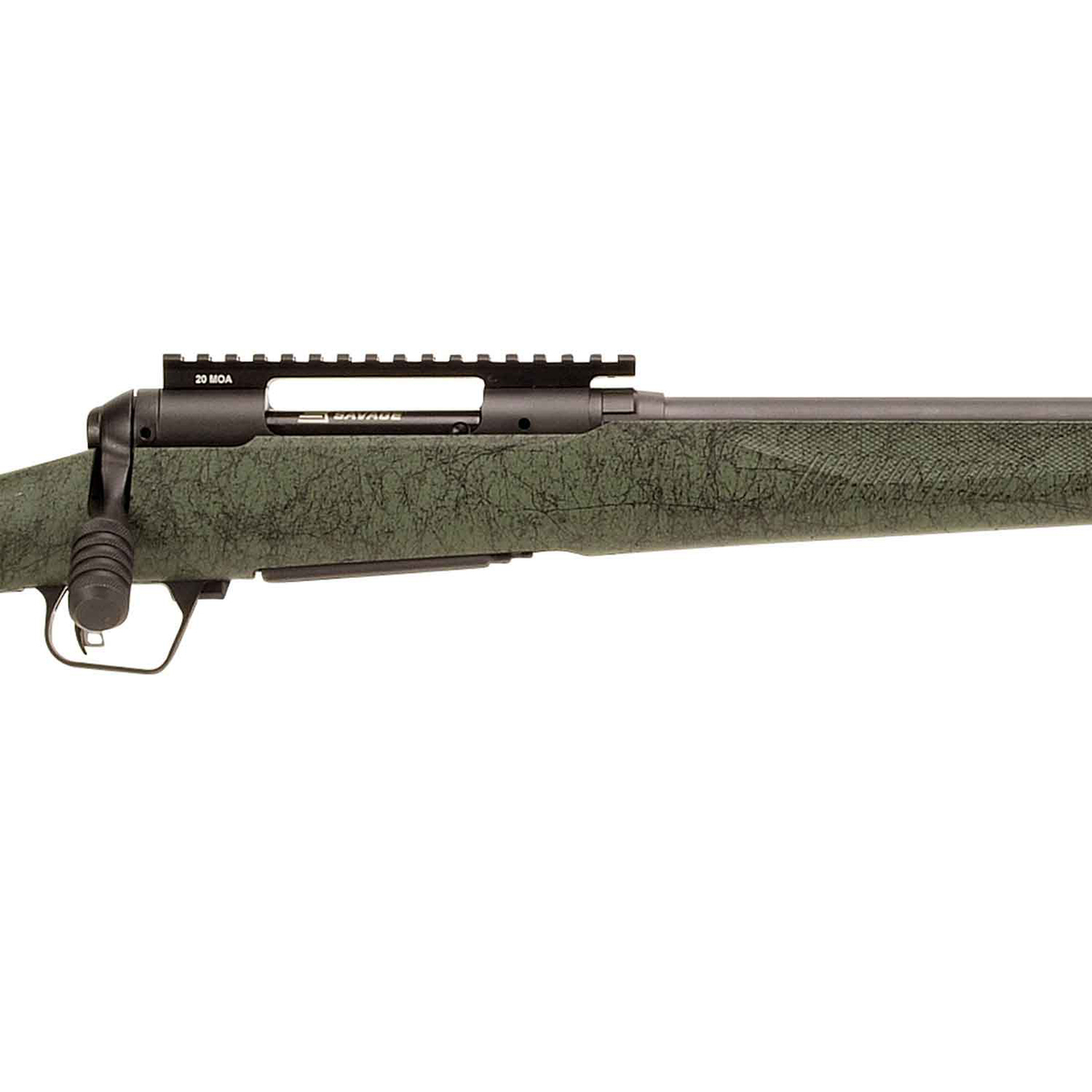 Savage 110 Switchback 6mm ARC Black/Olive Drab Bolt Action Rifle - 22in - Olive Drab with Black Web Savage 110 Switchback 6mm ARC Black/Olive Drab Bolt Action Rifle - 22in - Olive Drab with Black Web