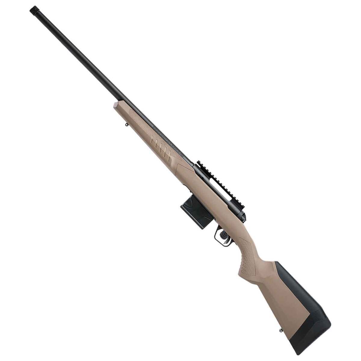 Savage 110 Tactical Desert Matte Black Bolt Action Rifle - 6mm Creedmoor - 26in - Flat Dark Earth Savage 110 Tactical Desert Matte Black Bolt Action Rifle - 6mm Creedmoor - 26in - Flat Dark Earth