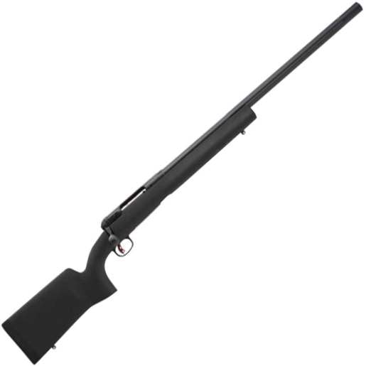 Savage 12 Long Range Precision Matte Black Bolt Action Rifle - 243 Winchester - 26in - Black image