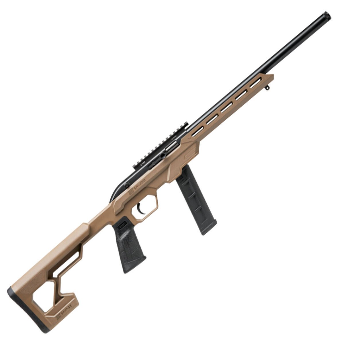 Savage 64 Precision 22 Long Rifle 16.5in Flat Dark Earth Semi Automatic ...