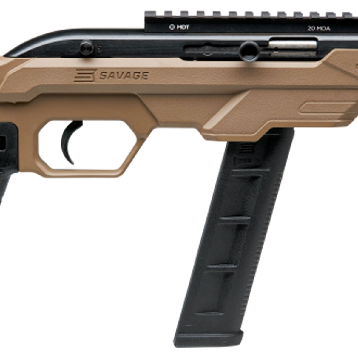 Savage 64 Precision 22 Long Rifle 16.5in Flat Dark Earth Semi Automatic Rifle - 20+1 Rounds - Brown Savage 64 Precision 22 Long Rifle 16.5in Flat Dark Earth Semi Automatic Rifle - 20+1 Rounds - Brown