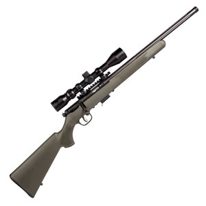 Savage 93R17 FVXP Scoped OD Green Bolt Action Rifle - 17 HMR - 21in