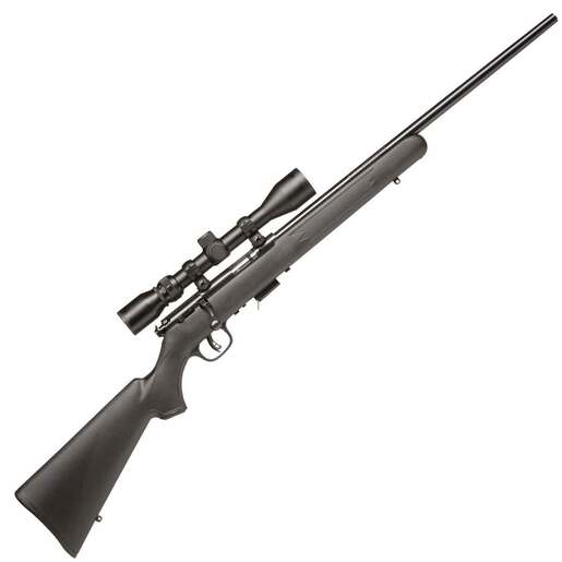 Savage 93R17 FXP with Scope Matte Blued/ Black Bolt Action Rifle - 17 HMR - 22in - Black image