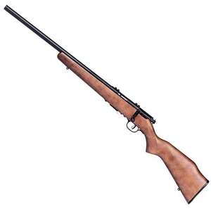Savage 93R17 GLV Satin Blued/ High Luster Wood Left Hand Bolt Action Rifle - 17 HMR - 21in