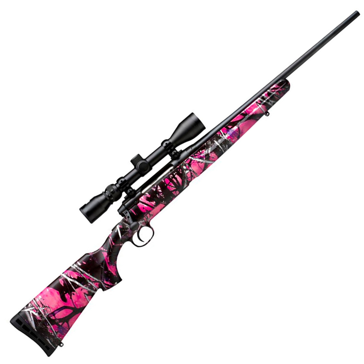 Savage Arms 110 Apex Hunter With Vortex Crossfire II Scope Black/Muddy Girl Bolt Action Rifle - 308 Winchester Savage Arms 110 Apex Hunter With Vortex Crossfire II Scope Black/Muddy Girl Bolt Action Rifle - 308 Winchester