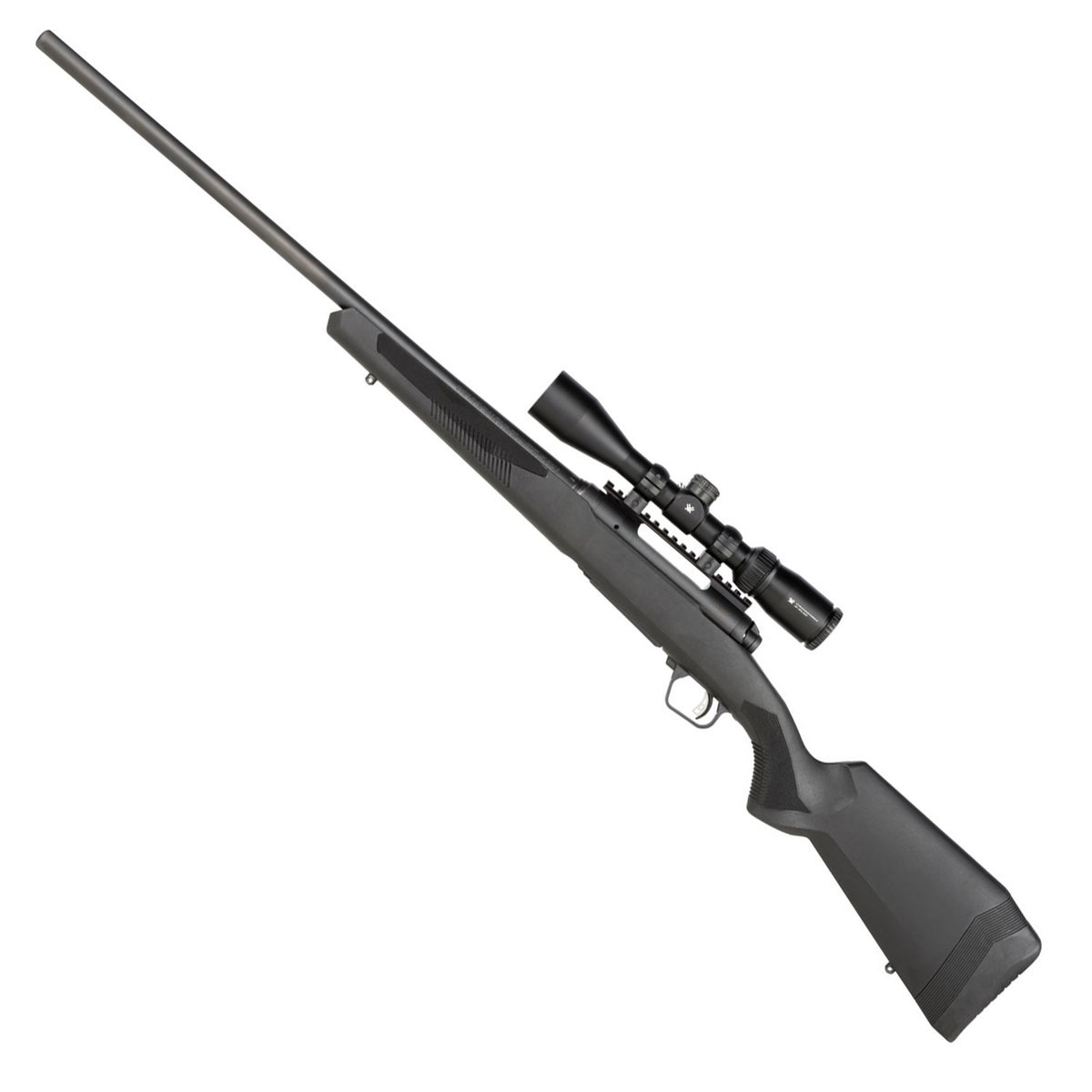 Savage Arms 110 Apex Hunter XP With Vortex Crossfire II Scope Black Bolt Action Rifle - 6.5 PRC - 24in - Matte Black Savage Arms 110 Apex Hunter XP With Vortex Crossfire II Scope Black Bolt Action Rifle - 6.5 PRC - 24in - Matte Black