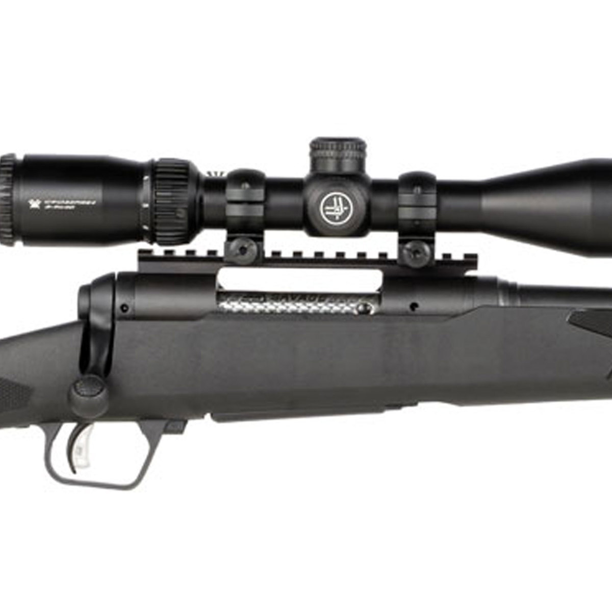 Savage Arms 110 Apex Hunter XP With Vortex Crossfire II Scope Black Bolt Action Rifle - 6.5 PRC - 24in - Matte Black Savage Arms 110 Apex Hunter XP With Vortex Crossfire II Scope Black Bolt Action Rifle - 6.5 PRC - 24in - Matte Black