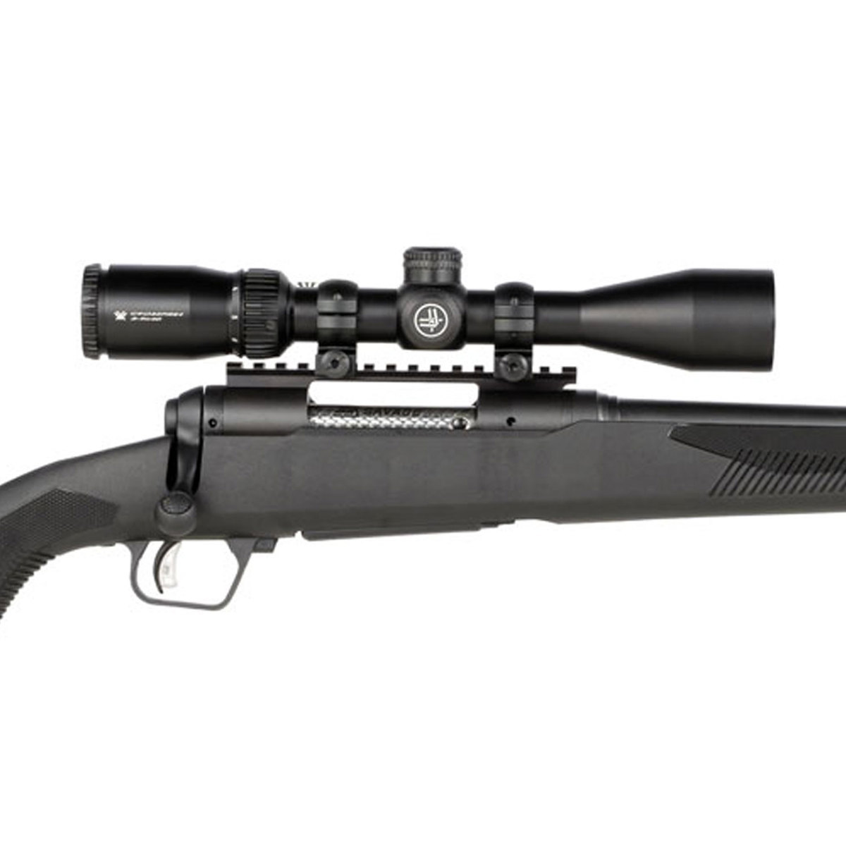 Savage Arms 110 Apex Hunter XP With Vortex Crossfire II Scope Black Bolt Action Rifle - 6.5 PRC - 24in - Matte Black Savage Arms 110 Apex Hunter XP With Vortex Crossfire II Scope Black Bolt Action Rifle - 6.5 PRC - 24in - Matte Black