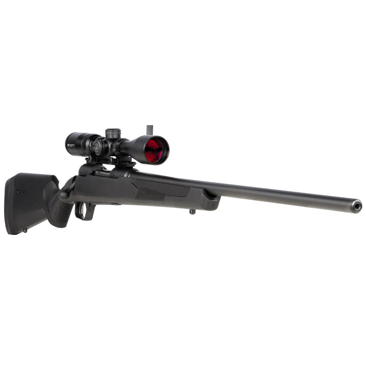 Savage Arms 110 Apex Hunter XP With Vortex Crossfire II Scope Black Bolt Action Rifle - 6.5 PRC - 24in - Matte Black Savage Arms 110 Apex Hunter XP With Vortex Crossfire II Scope Black Bolt Action Rifle - 6.5 PRC - 24in - Matte Black