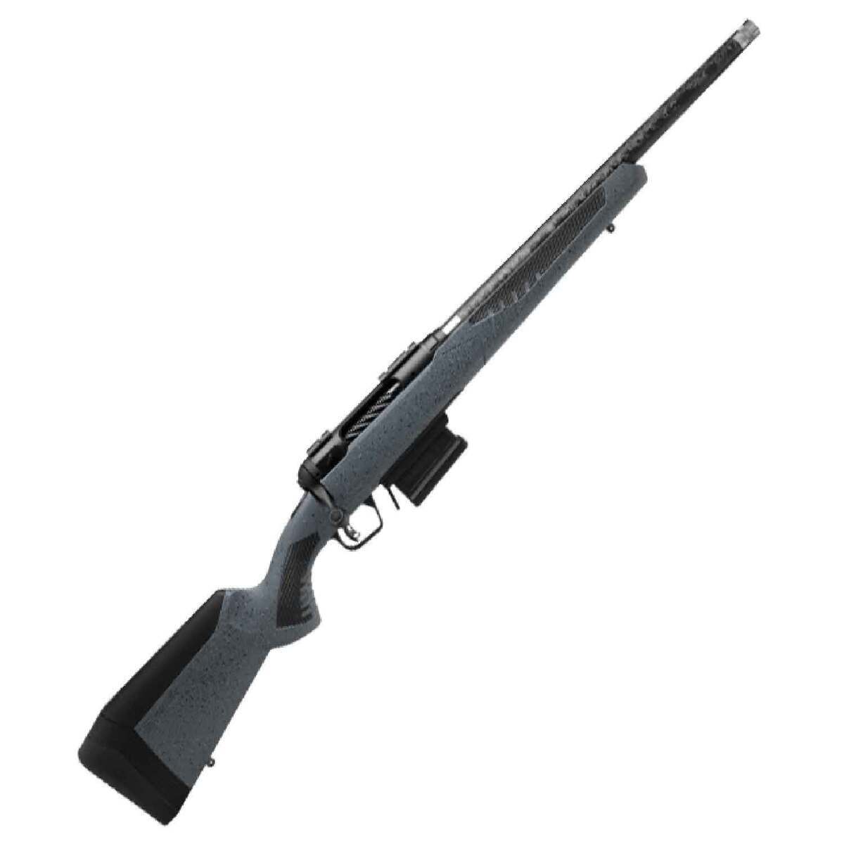 Savage Arms 110 Carbon Predator Matte Black Bolt Action Rifle - 223 Remington - 18in - Gray Savage Arms 110 Carbon Predator Matte Black Bolt Action Rifle - 223 Remington - 18in - Gray