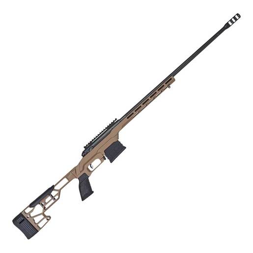 Savage Arms 110 Precision Matte Black Left Hand Bolt Action Rifle - 300 Winchester Magnum - 24in - Tan image