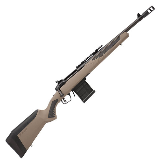 Savage Arms 110 Scout Matte Black Bolt Action Rifle - 308 Winchester - 16.5in - Tan image