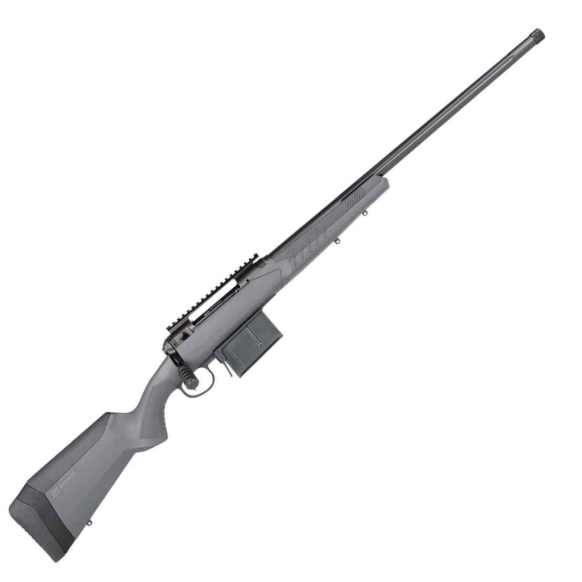 Savage Arms 110 Tactical Matte Black Gray Bolt Action Rifle - 300 Winchester Magnum - 24in - Gray Savage Arms 110 Tactical Matte Black Gray Bolt Action Rifle - 300 Winchester Magnum - 24in - Gray
