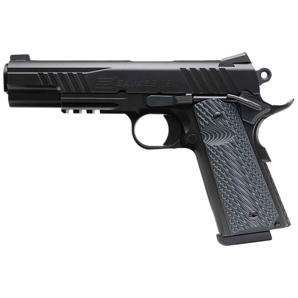 Savage Arms 1911 Government 45 Auto (ACP) 5in Black Nitride Pistol - 8+1 Rounds - Black Savage Arms 1911 Government 45 Auto (ACP) 5in Black Nitride Pistol - 8+1 Rounds - Black