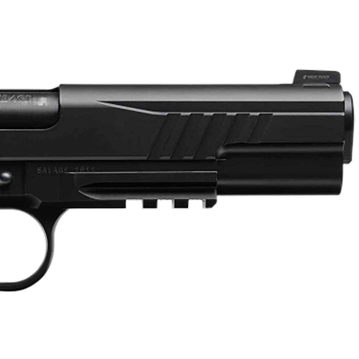 Savage Arms 1911 Government 45 Auto (ACP) 5in Black Nitride Pistol - 8+1 Rounds - Black Savage Arms 1911 Government 45 Auto (ACP) 5in Black Nitride Pistol - 8+1 Rounds - Black