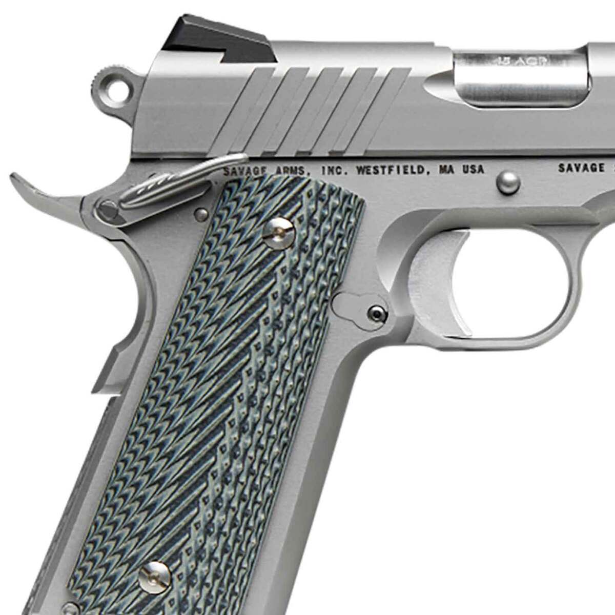 Savage Arms 1911 Government 45 Auto (ACP) 5in Stainless Steel Pistol - 8+1 Rounds - Gray Savage Arms 1911 Government 45 Auto (ACP) 5in Stainless Steel Pistol - 8+1 Rounds - Gray