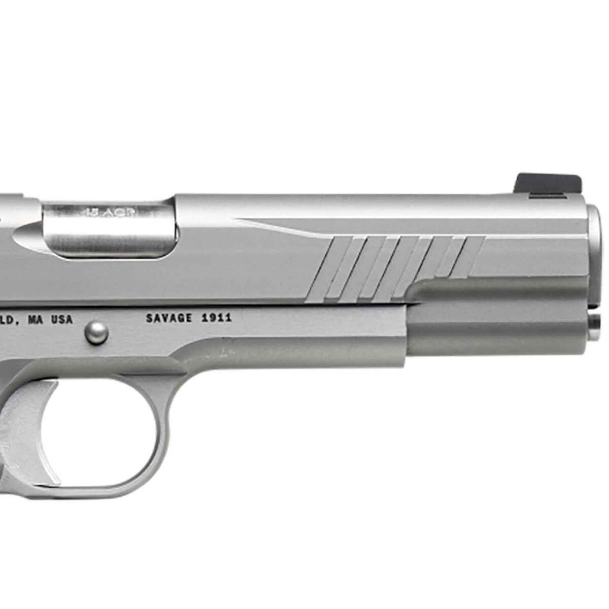 Savage Arms 1911 Government 45 Auto (ACP) 5in Stainless Steel Pistol - 8+1 Rounds - Gray Savage Arms 1911 Government 45 Auto (ACP) 5in Stainless Steel Pistol - 8+1 Rounds - Gray