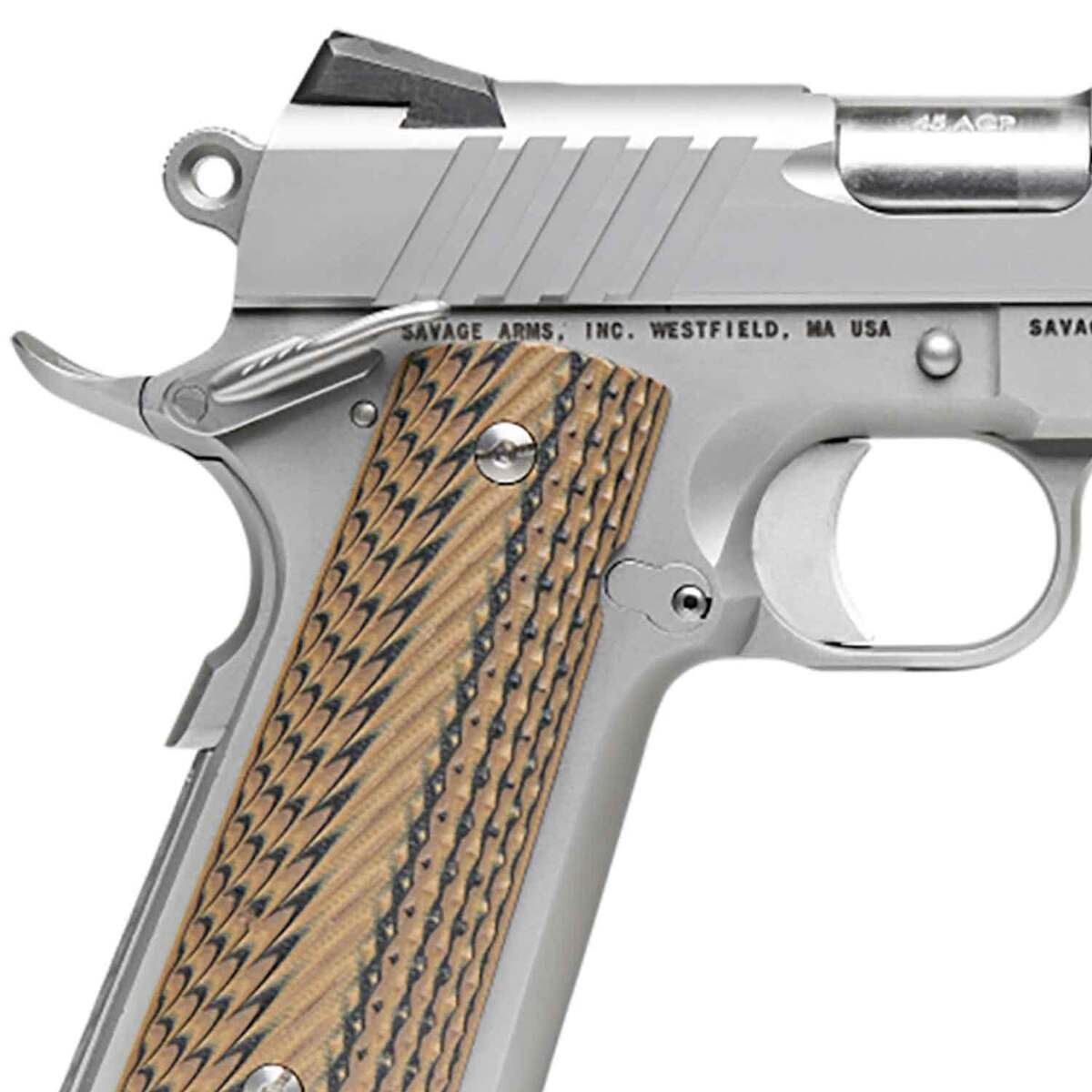 Savage Arms 1911 Government 45 Auto (ACP) 5in Stainless Steel Pistol - 8+1 Rounds - Gray Savage Arms 1911 Government 45 Auto (ACP) 5in Stainless Steel Pistol - 8+1 Rounds - Gray
