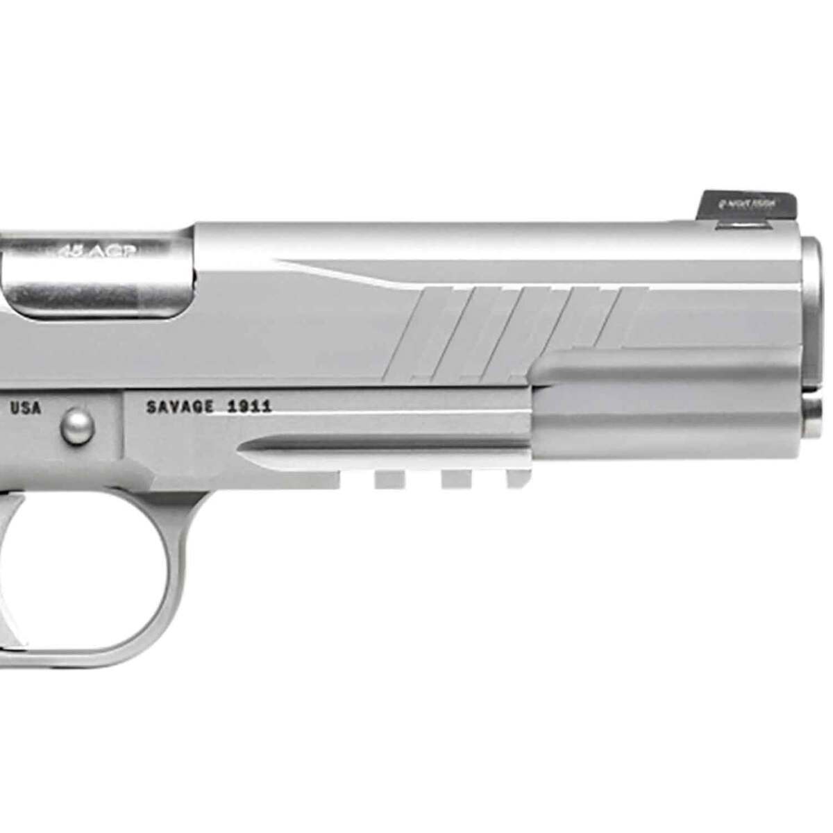 Savage Arms 1911 Government 45 Auto (ACP) 5in Stainless Steel Pistol - 8+1 Rounds - Gray Savage Arms 1911 Government 45 Auto (ACP) 5in Stainless Steel Pistol - 8+1 Rounds - Gray