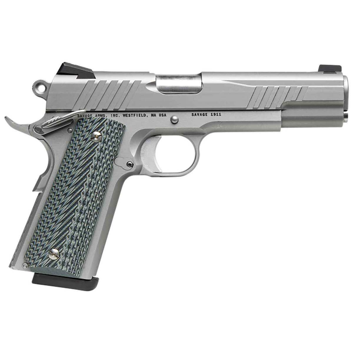 Savage Arms 1911 Government 9mm Luger 5in Stainless Steel Pistol - 10+1 Rounds - Gray Savage Arms 1911 Government 9mm Luger 5in Stainless Steel Pistol - 10+1 Rounds - Gray