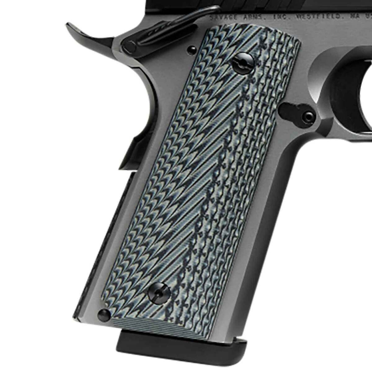 Savage Arms 1911 Government Two Tone 9mm Luger 5in Black Nitride Pistol - 10+1 Rounds - Gray Savage Arms 1911 Government Two Tone 9mm Luger 5in Black Nitride Pistol - 10+1 Rounds - Gray