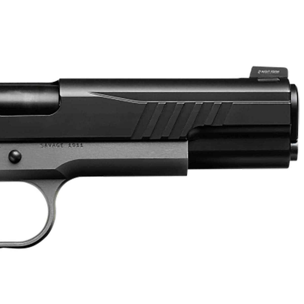 Savage Arms 1911 Government Two Tone 9mm Luger 5in Black Nitride Pistol - 10+1 Rounds - Gray Savage Arms 1911 Government Two Tone 9mm Luger 5in Black Nitride Pistol - 10+1 Rounds - Gray